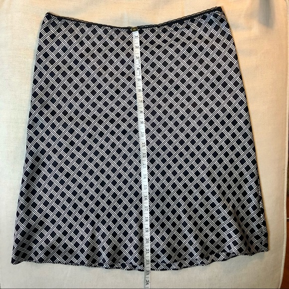 INC silk, lattice plaid skirt - Picture 6 of 9